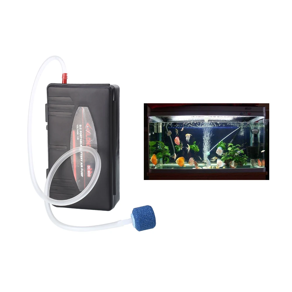 Воздушные насосы тихий аэратор для аквариума насос рыбалки DC900 живой рыбы