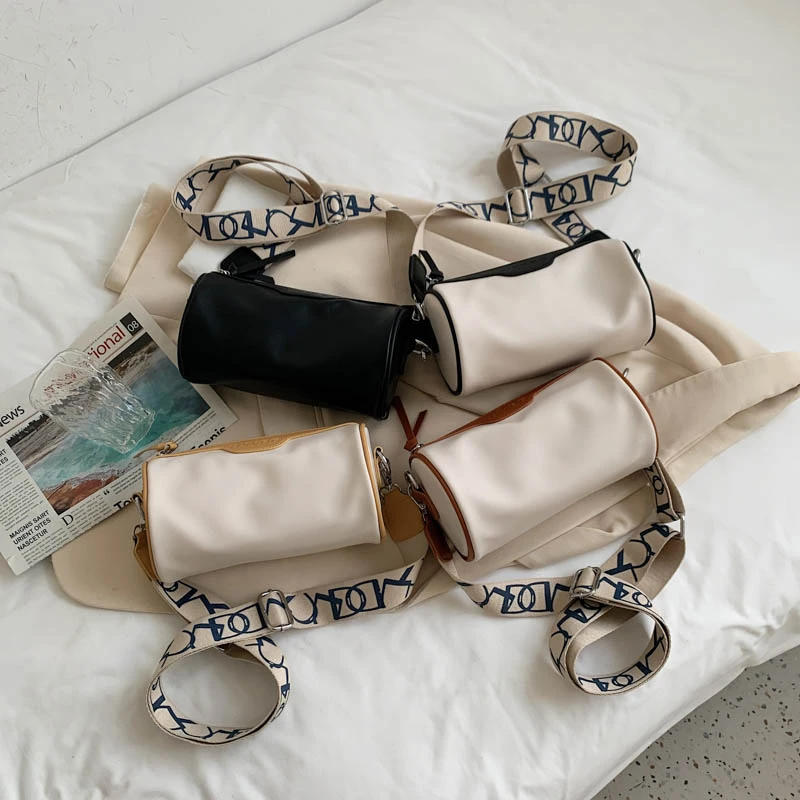 

High-end cylinder bag female 2021 new trendy cylindrical cross-body pillow bag net celebrity wild one-shoulder armpit bag