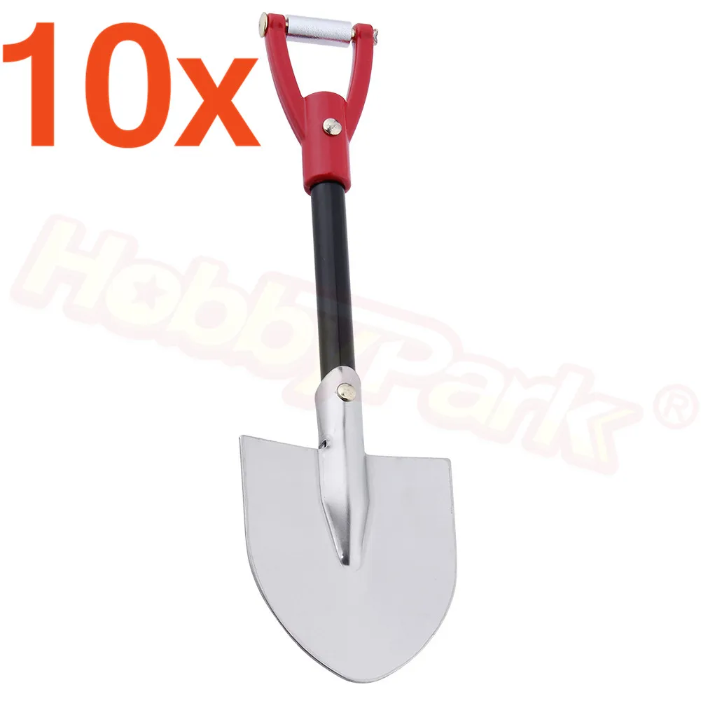 10 шт. металлическая Лопата 1:10 RC Рок Гусеничный декоративные инструменты для