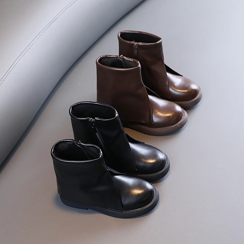 Очень мягкие высокие сапоги для девочек осень 2021 новая модная удобная уличная