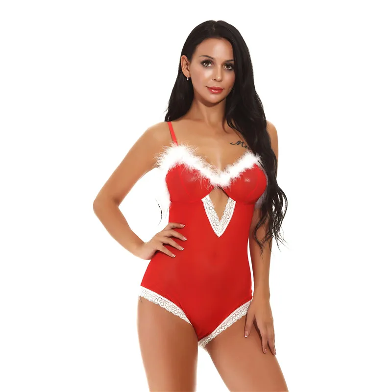 Рождественское сексуальное женское белье Babydoll Тедди Горячее Эротическое порно плюс размер нижнее бельё женское нижнее белье «babydolls» косплей секс одежда