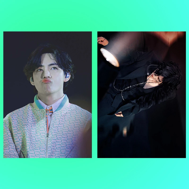 Постер KPOP JIMIN JIN SUGA JUNGKOOK RM 2 шт./компл. концертная самоклеящаяся фигурка фото