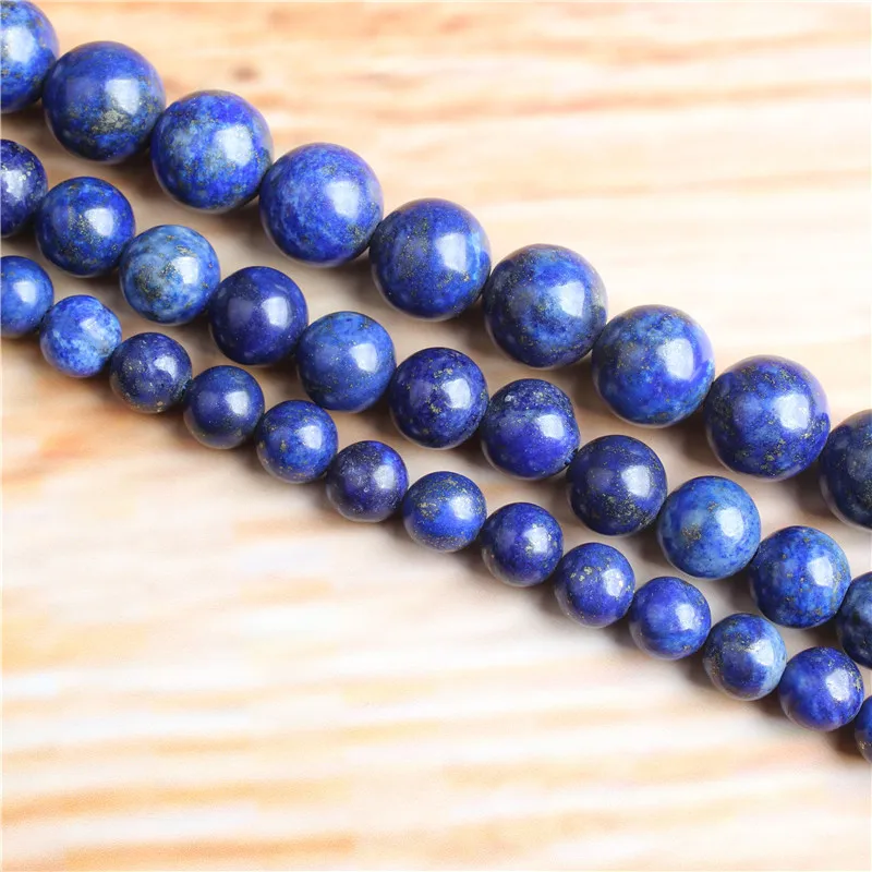 

6 8 10 12mm Natural Stone Beads Matte Lava Natural Lapis Loose Stone Round Beads For DIY Jewelry Bracelet Necklace Make