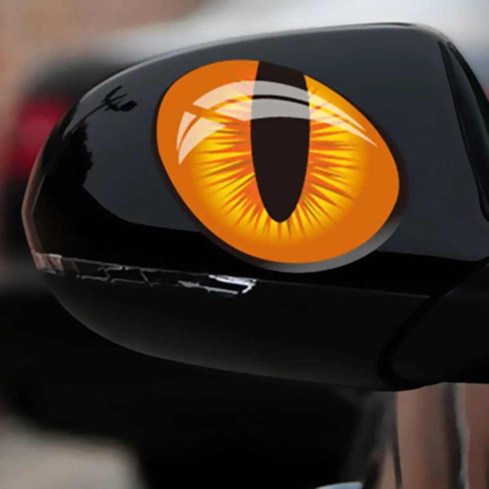 2 шт. 3D забавный кот наклейка для глаз Симпатичные Моделирование светоотражающий