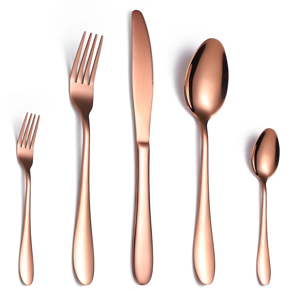 Silver TablewareSe Set 304 Stainless Steel Cutlery 5pcs Knife Fork Spoon Mirror Dinnerware Dinner Holiday Gift Box | Дом и сад