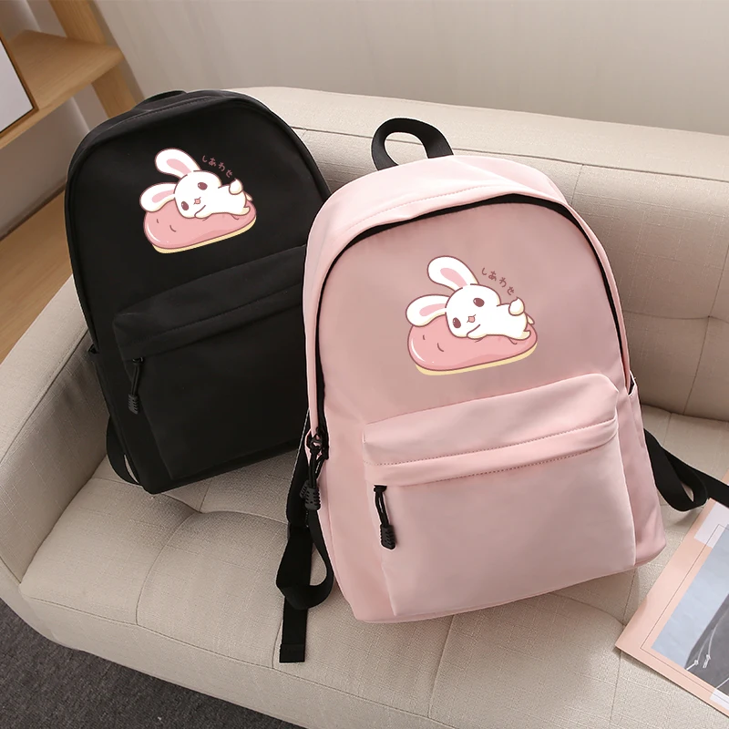Приложение блог милый мультфильм кролик с большими ушами рюкзак женский Простой
