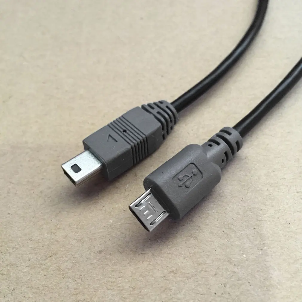 20 см Micro USB в Mini OTG кабель переходник Папа-папа мини 5-контактный Удлинительный