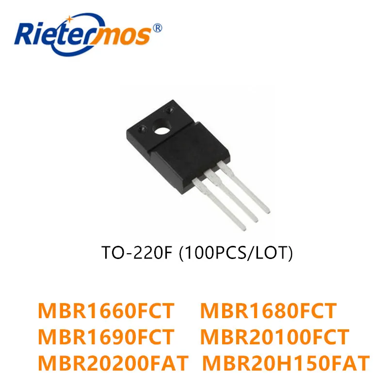 100 шт. MBR1660FCT MBR1680FCT MBR1690FCT MBR20100FCT MBR20200FAT MBR20H150FAT TO220F высокое качество | Электроника