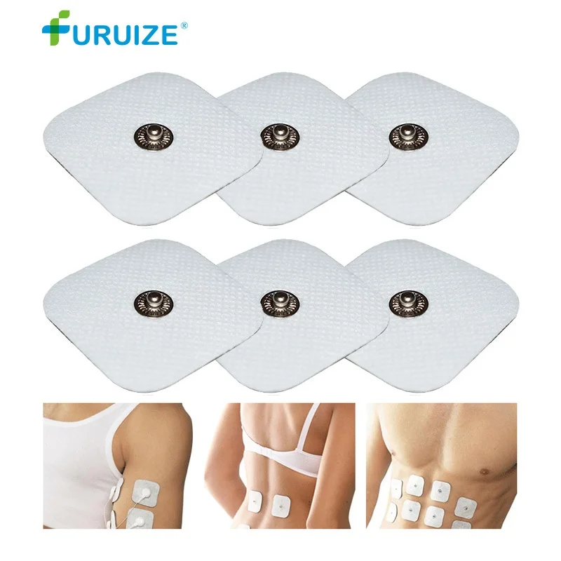 2 пары/4 шт. клейкие гелевые Массажные Электроды для тела цифровая