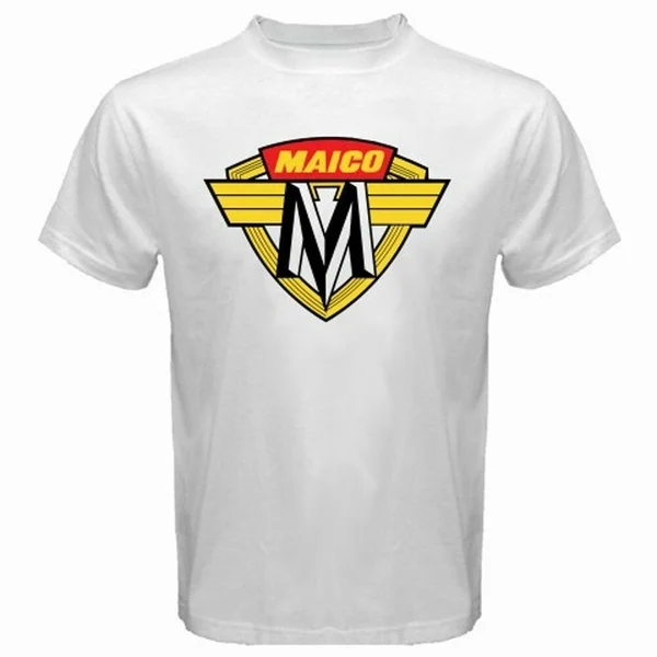 Maico Motorcycles Logo Men's White T-Shirt