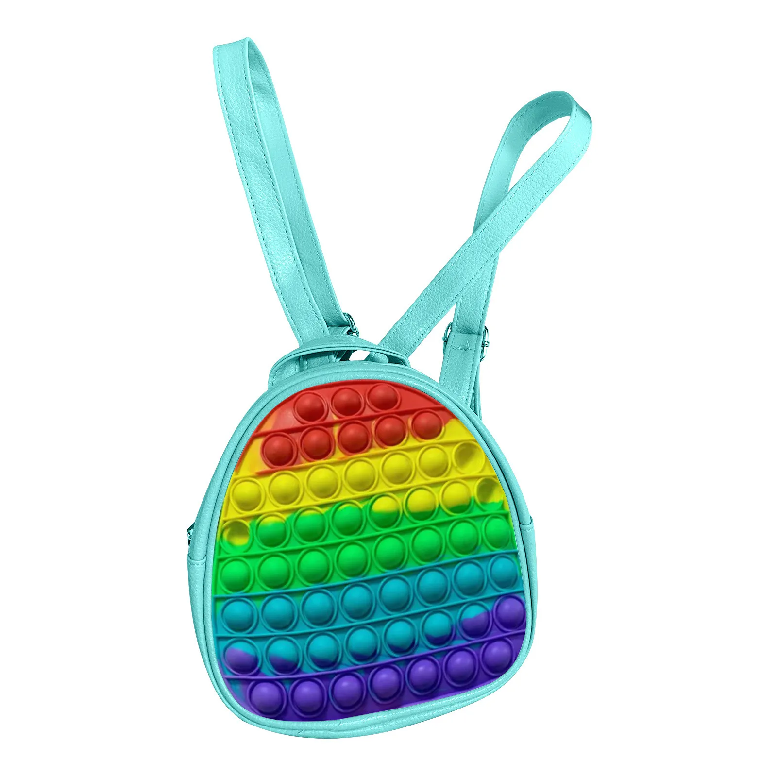 Модная игрушка в виде пузырьков пуш-пузырьков Радужный милый рюкзак Детский