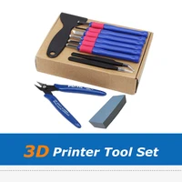 10pcsset 3d printer parts repair knife tweezers spade clipper clean up tool set kit for 3d printed model deburring