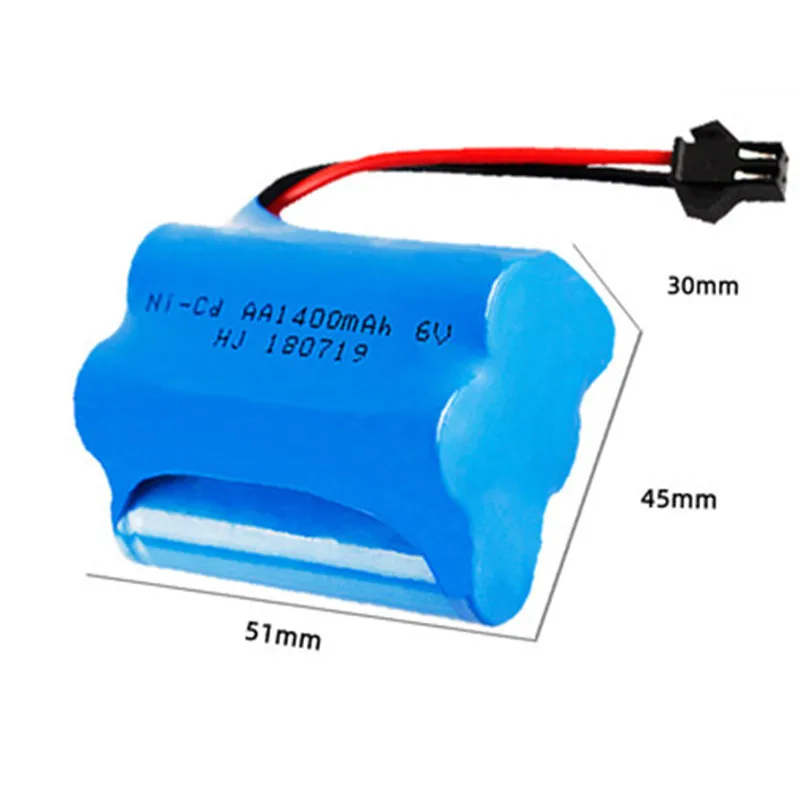 6 в 1400 мач ni cd аккумулятор с зарядн