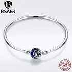 Женский браслет из серебра 925 пробы с Луной и искусственными камнями