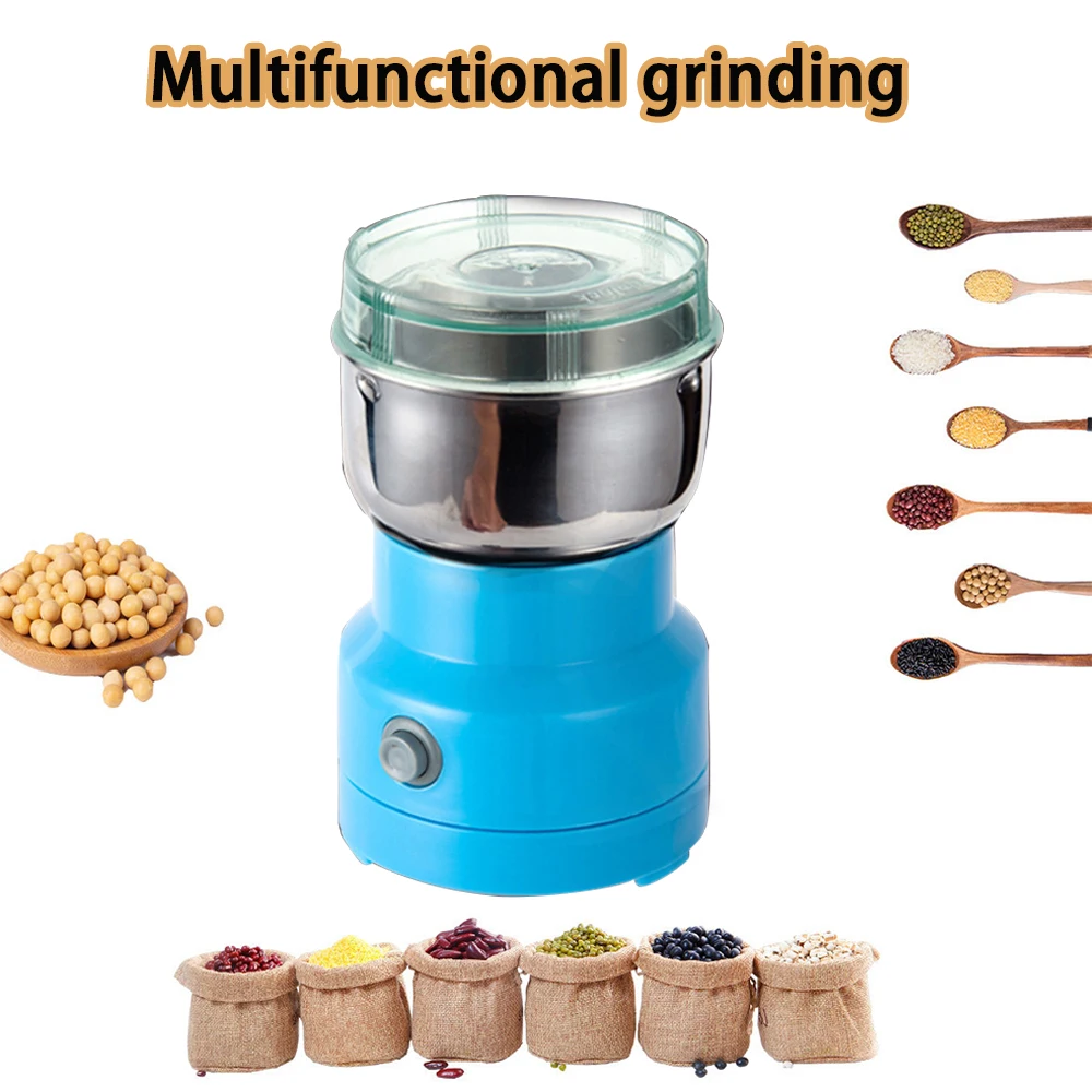 

Household Small Grinder Stainless Steel Chinese Herbal Medicine Rock Sugar Grain Grinder Kitchen Tool Grinder European Standard