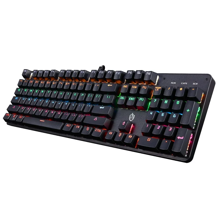 

Wired Gaming Mechanical KeyboKeyboard Mechanical Gaming Keyboard RGB Backlit Keyboard 104 Keys Wired For PC Computer Gamer