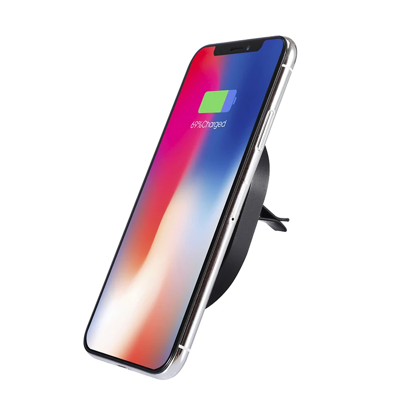 Универсальное беспроводное автомобильное зарядное устройство на присоске Qi