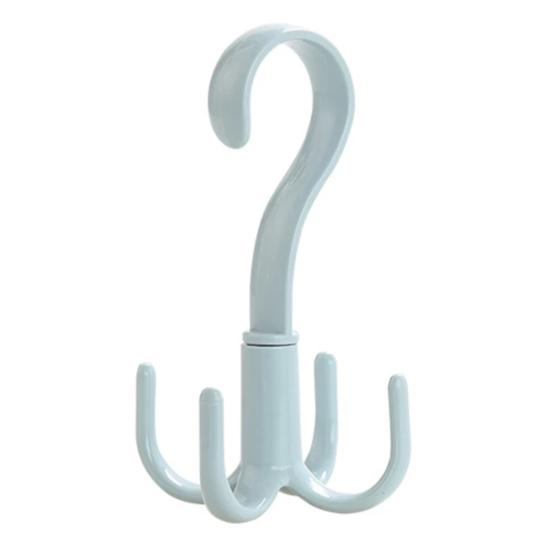 

Creative Rotating Four-claw Hook Multifunctional Wardrobe Bag Storage Hook Nail-free Plastic Tie Hanger