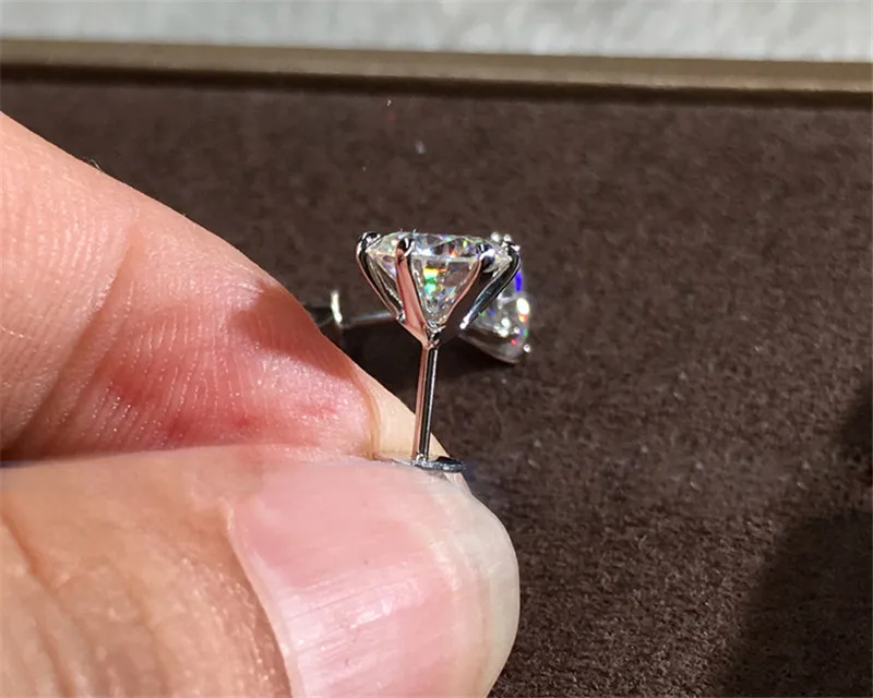 Женские свадебные серьги гвоздики choucong из серебра 925 пробы с кубическим