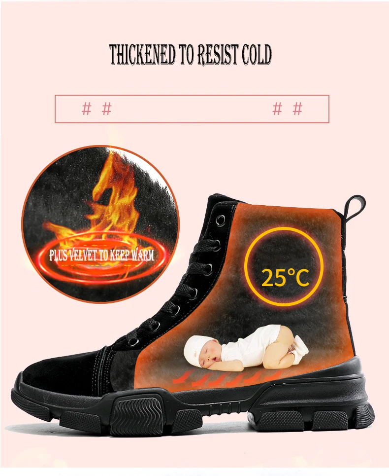 SKRENEDS/женские зимние ботинки; теплые зимние ботинки на толстой платформе; водонепроницаемые ботильоны для женщин; обувь из хлопка на толстом меху; размеры