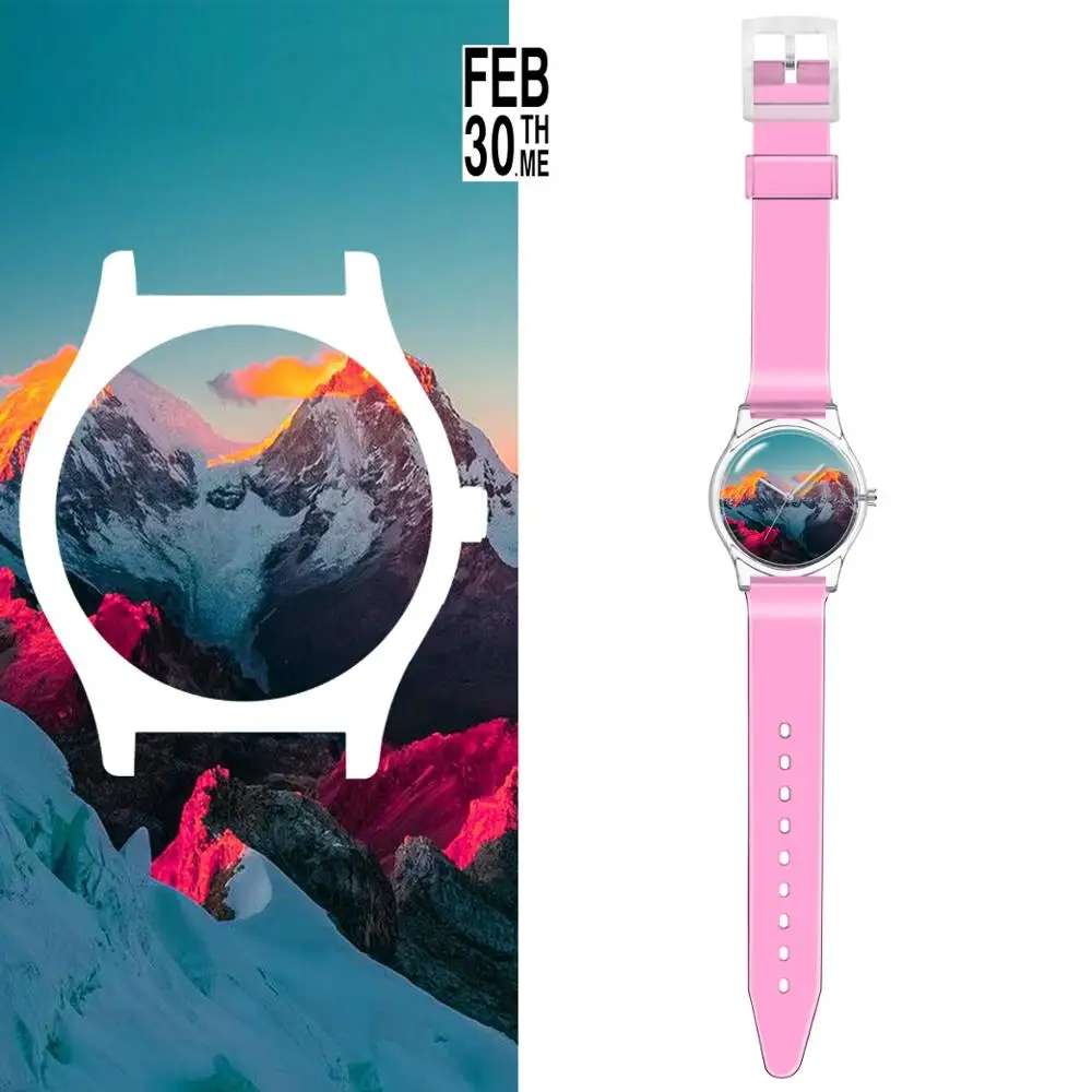 

Lovely Ladies Watch Transparent Watches Environmental Protection Materials Watches Can Be Wholesale And Customized Student Watch
