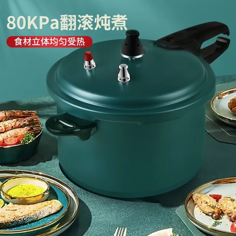 저렴한 5.5L/22CM 스팀 쿠커 압력 쿠커 씰 주철 밥솥 익스프레스 포트 가스 스토브 유도 밥솥 오토 클레이브 압력 포트