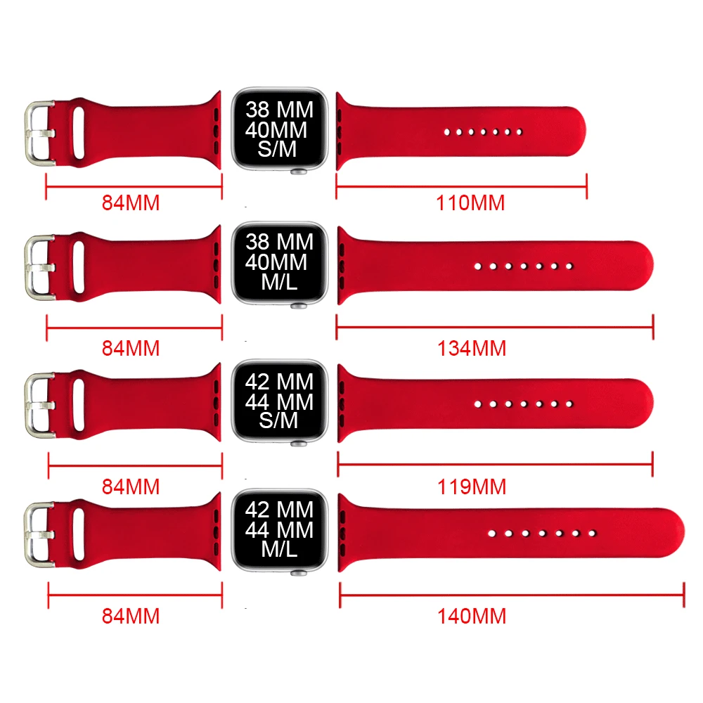 Мягкий силиконовый сменный спортивный ремешок для 38 мм Apple Watch Series1 2 42 мм наручный браслет ремешок для iWatch Sports Edition MU SEN