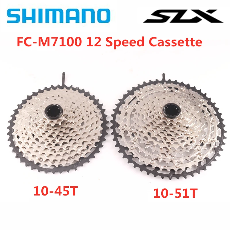 Shimano SLX M7100 кассета 12-speed Freewheel Cogs горный велосипед MTB 12 speed 10-51T 10-45T кассета запчасти для велосипеда