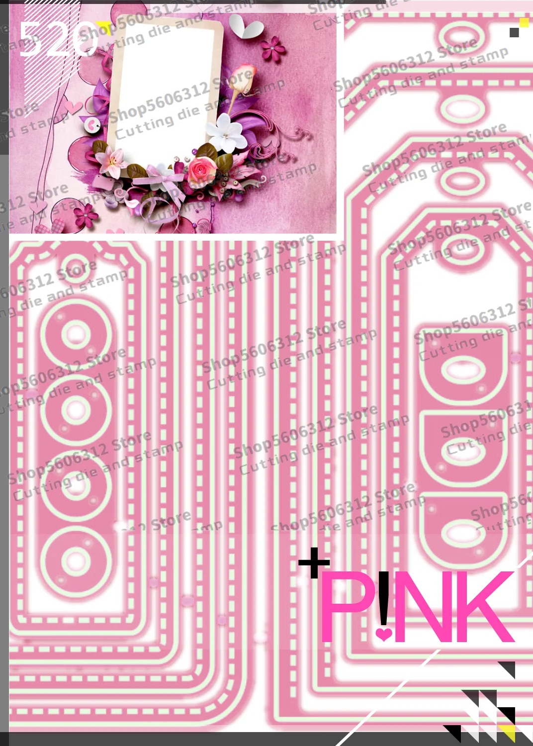 

Новинка 2021, металлические штампы и прозрачные штампы для скрапбукинга для изготовления бумаги, этикеток, границы, узоры, рамки для тиснения, набор для творчества