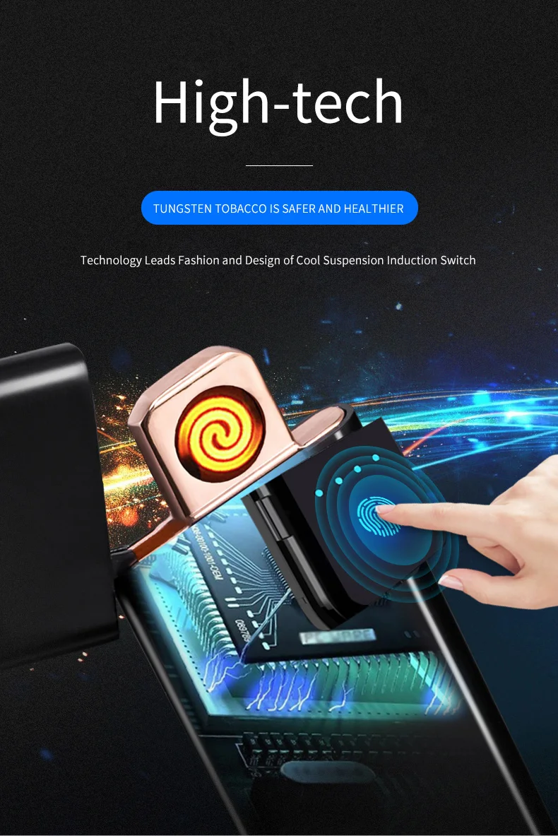 Электронная usb зажигалка, портативная мини сигарета, зарядка зажигалки, ультра тонкие аксессуары для электрических сигарет W/Подарочная коробка