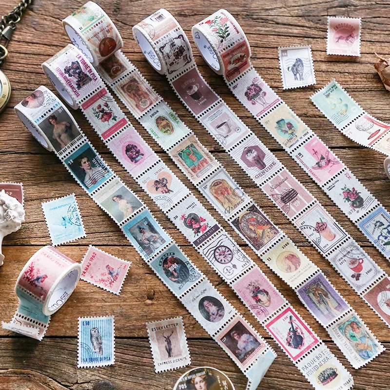 Винтажный штамп серии Bullet Journal васи лента Ретро кофейное растение Алиса