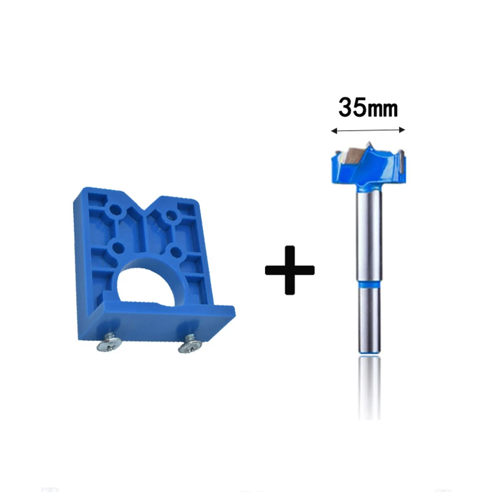 

35mm Hinge Drilling Jig Concealed Guide Hinge Hole Drilling Guide Locator Woodworking Hole Opener Door Cabinet Accessories Tool