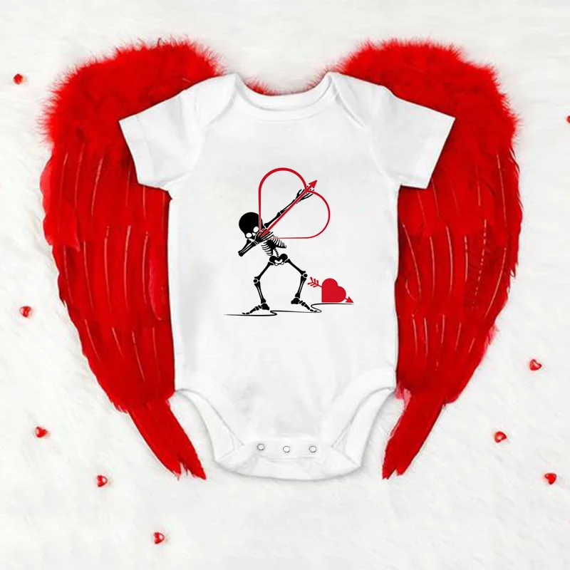 Monos de D&iacute;a de San Valent&iacute;n para beb&eacute;, regalos de vacaciones de San Valent&iacute;n, ni&ntilde;os, ni&ntilde;as, gemelos, mono de beb&eacute; informal de 0 a 24M-0