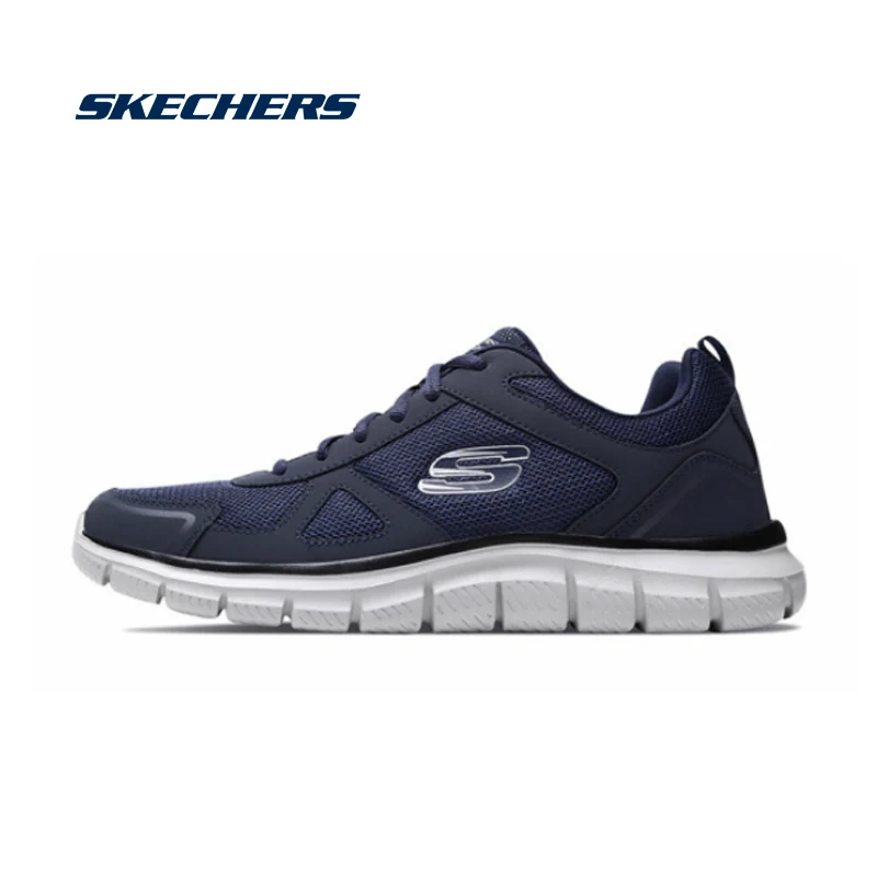 Skechers/обувь для мужчин; Повседневная Удобная обувь; сетчатые кроссовки; дышащая прогулочная обувь для мужчин; высокое качество; 52631-BKRD - Цвет: 52631-NVY