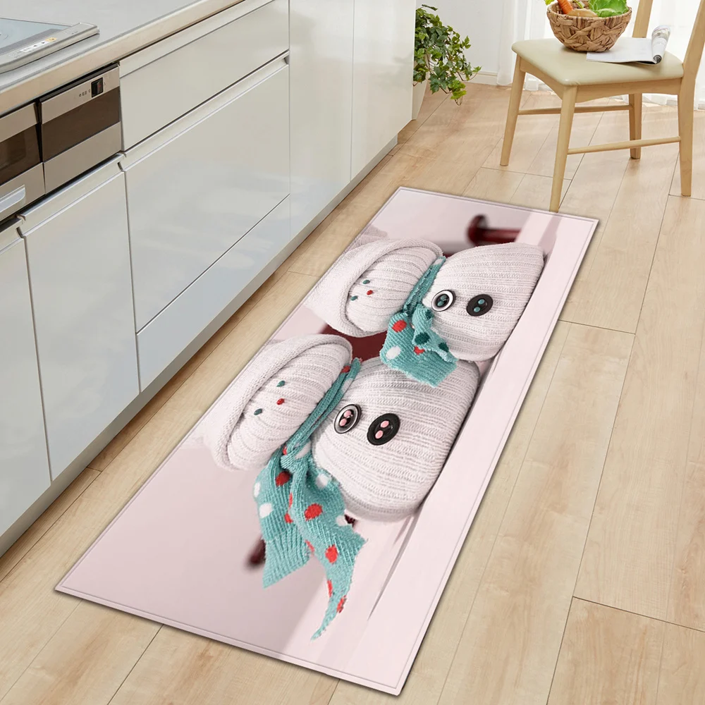 Коврик для двери вход кухня коврик ванной комнаты рождественские украшения