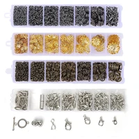 200 1200pcsset jewelry making kits earring hooks head pins jump rings connector lobster clasp diy jewelry findings ear supplies