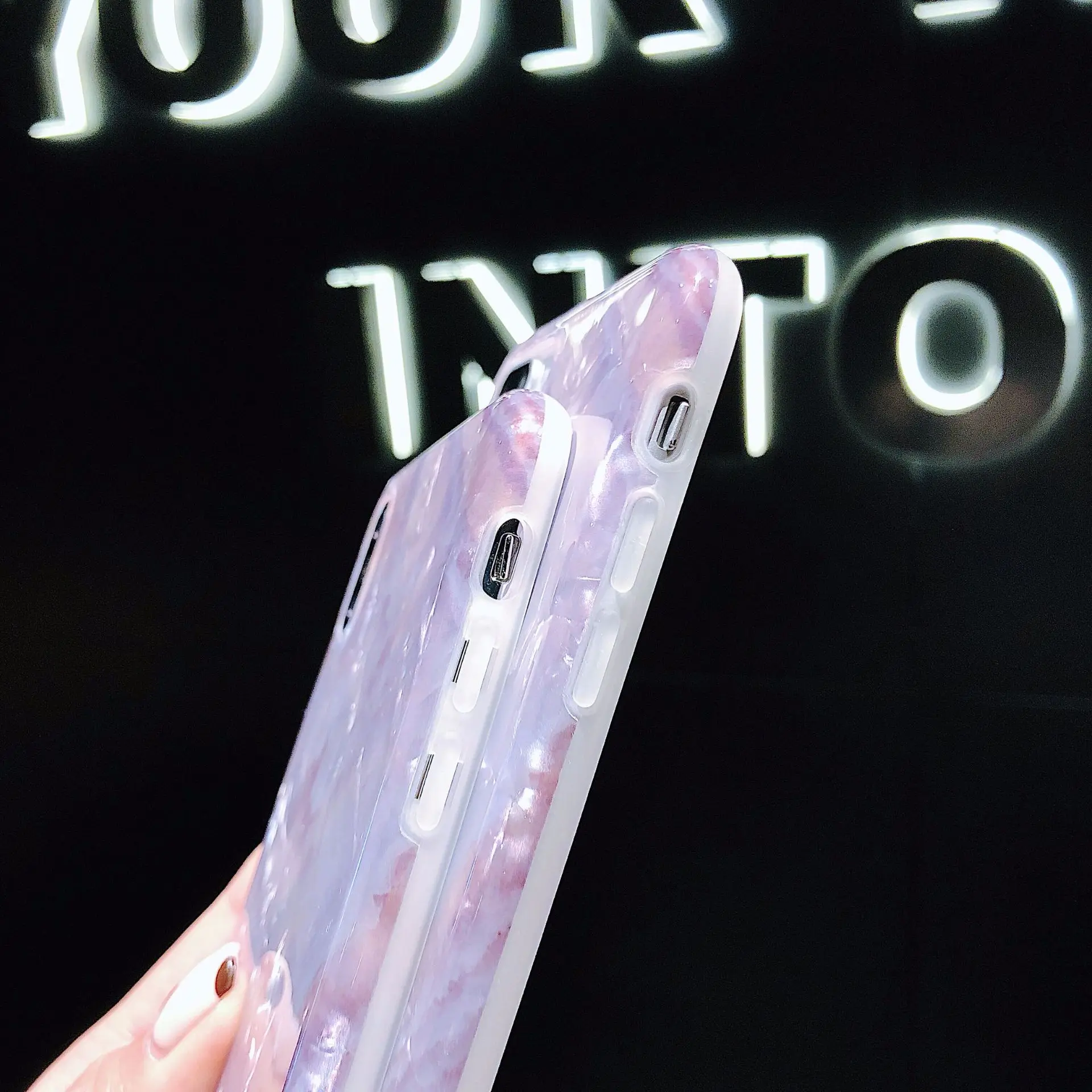 

Cool Crystal Shell Pattern Mobile Phone Shell iPhone 7 Plus Phone Case iPhone XR Case