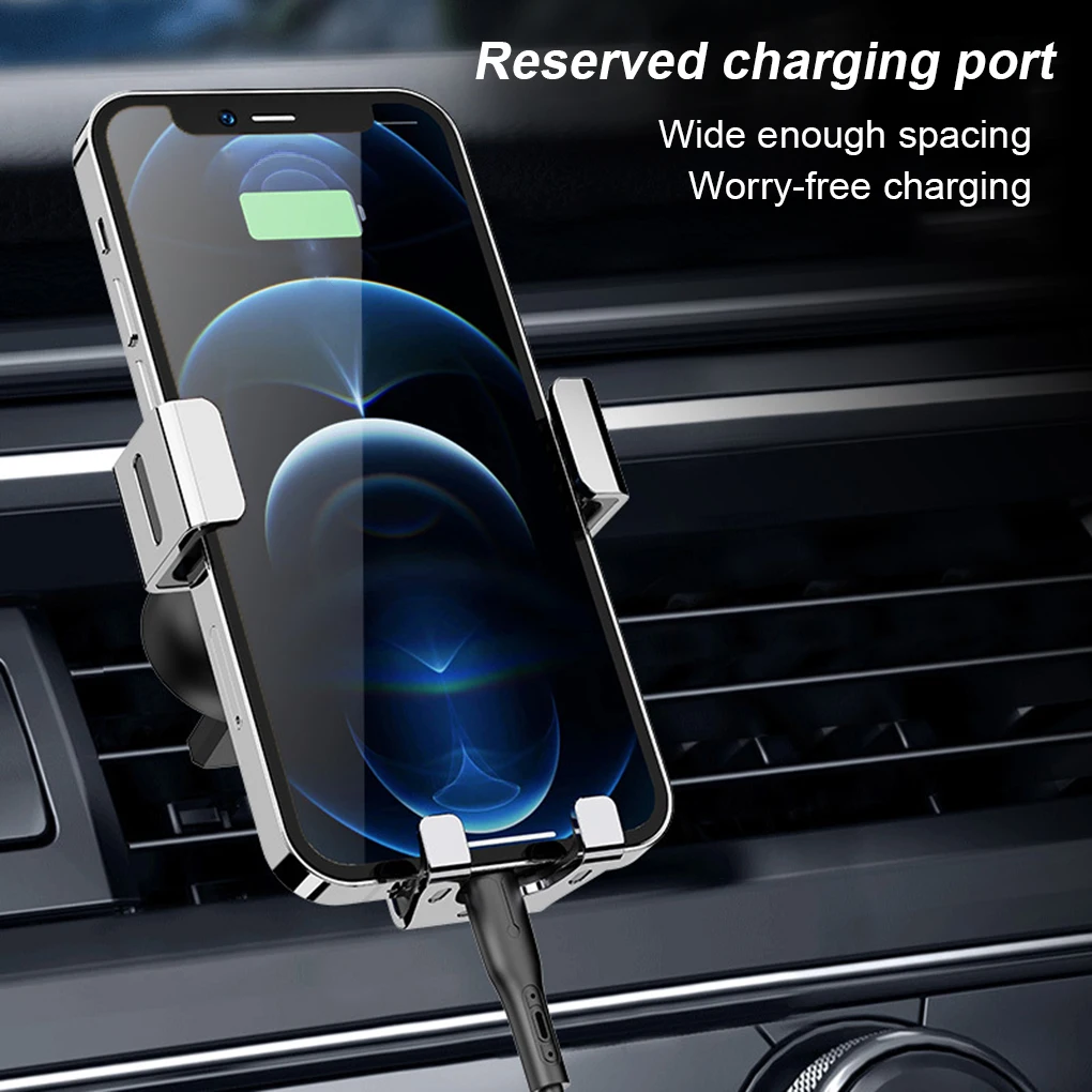 

Car Phone Holder For Car Air Vent / CD Slot Mount Phone Holder Stand For IPhone Samsung Metal Gravity Mobile Phone Holder