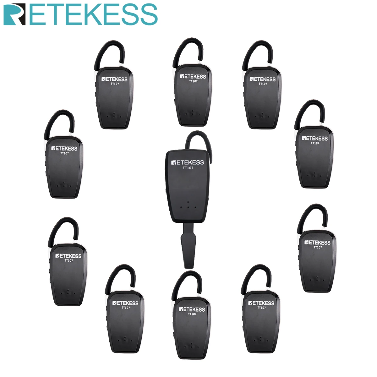 Беспроводная система гида RETEKESS TT107 2 4G UHF микрофон с синхронным