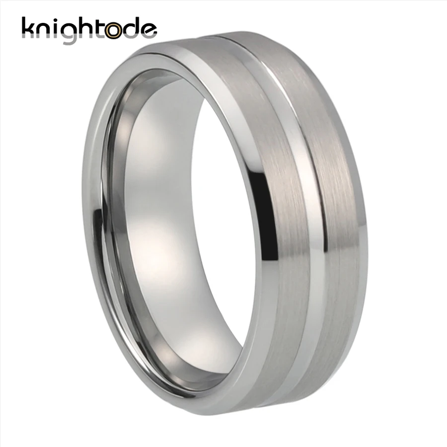 8 мм мужские обручальные кольца из карбида вольфрама для женщин модное