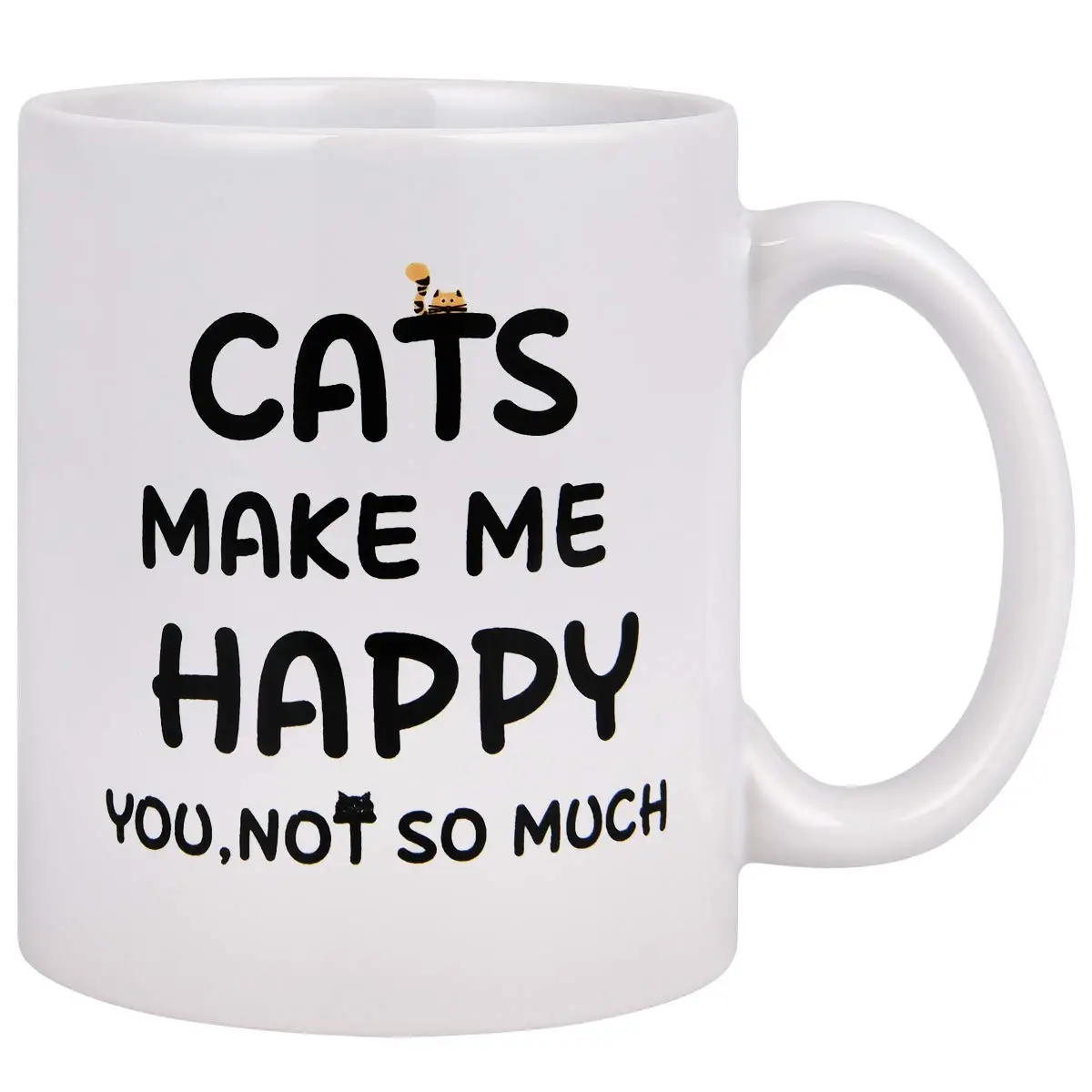 Make Me Happy You Not So Much Women Lover Funny Cat 11OZ Coffee Mug Perfect Gift | Дом и сад