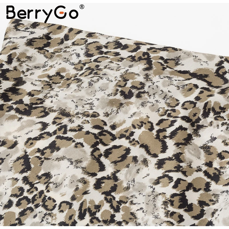 BerryGo полосатая Женская юбка миди с высокой талией, прямая женская нижняя юбка с животным принтом, для досуга, для ночного клуба, вечерние, Женская юбка