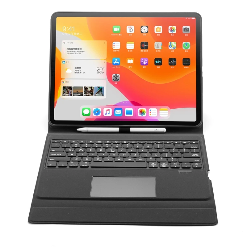 

W129Ts 12.9-Inch Tablet Bluetooth Keyboard for iPad Pro Removable Bluetooth Keyboard Cover with Touchpad