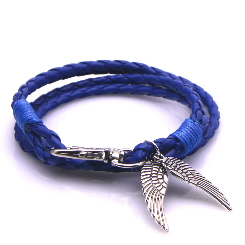 26 цветов лидер продаж модный Многослойный кожаный браслет! Очаровательные