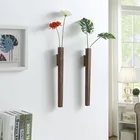 Домашнее настенное украшение для крыльца настенная ваза для гостиной в богемном стиле деревянный цветок из массива дерева