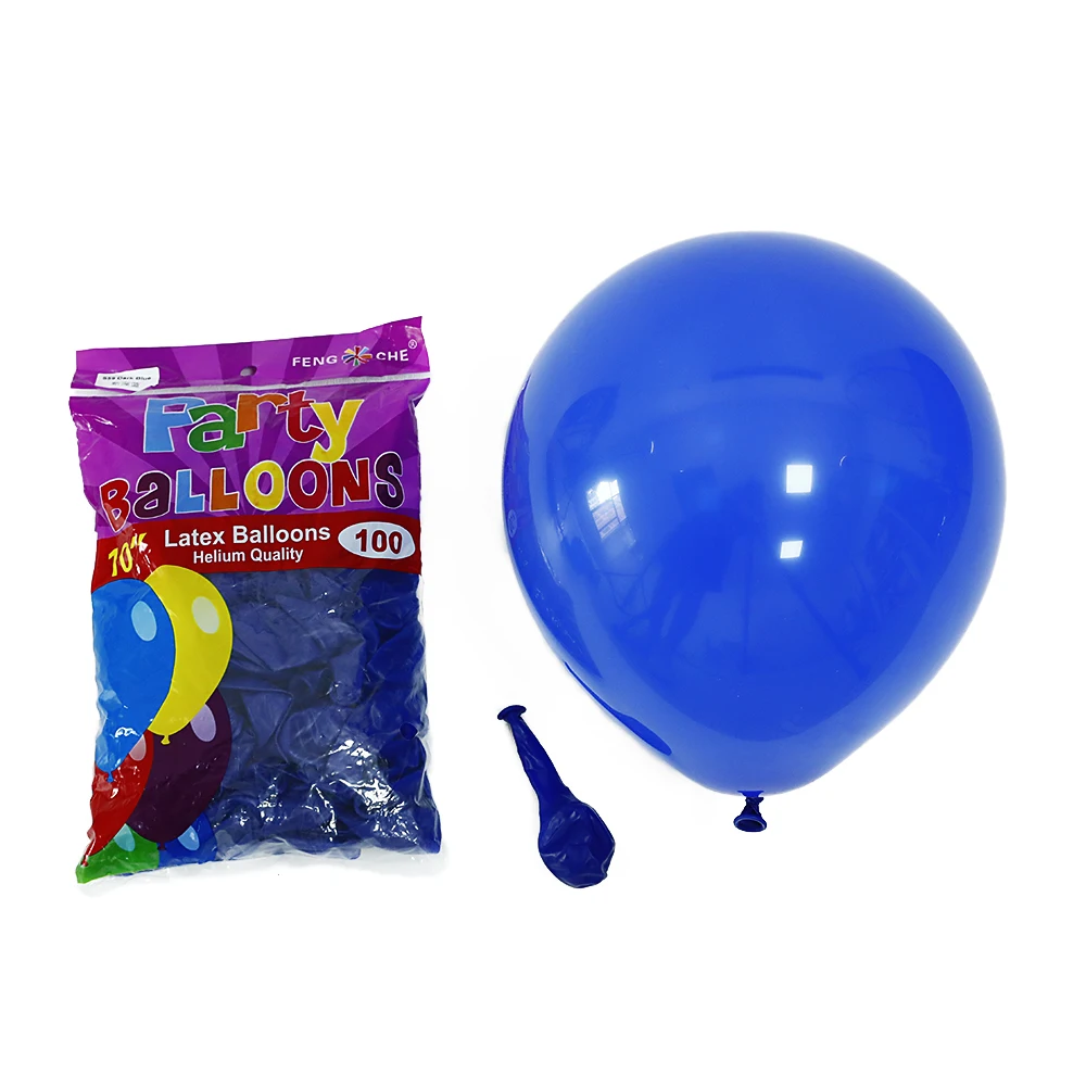 129 шт. блестящие темно-синие фотообои ярко-синие белые воздушные шары украшение