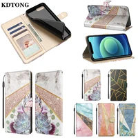 wallet flip leather case for iphone 11 12 pro max mini x xs xr se 2020 7 8 6 6s plus capa marble splice function protect cover