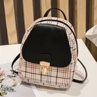 Женский мини-рюкзак, сумка для телефона для девочек, Детский многофункциональный маленький рюкзак, Женский клетчатый школьный рюкзак на плечо, 2021