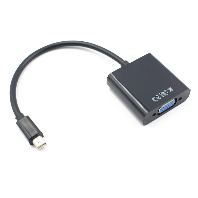 FULL-For Air Pro iMac Mac Mini Thunderbolt DisplayPort Display Port DP To VGA Cable Adapter 1080P |