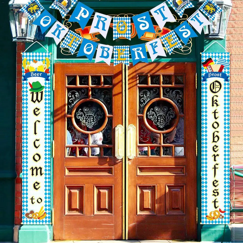 Октоберфест украшения баннер флаг вечерние дверной Баннер Висячие Гирлянда для